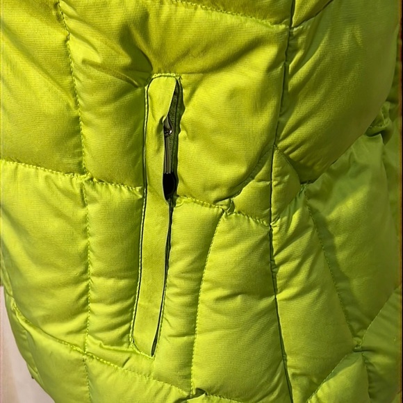 Marmot down puffer jacket-3 zipper pockets/cinch waist/up-down double-zip front - Picture 6 of 16